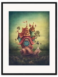 Framed art print Snail house