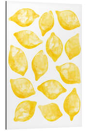 Aluminium print Lemons