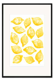 Gerahmter Kunstdruck Zitronen
