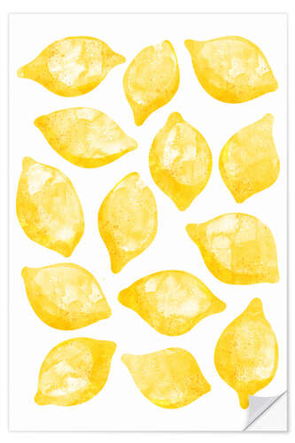 Selvklebende plakat Lemons