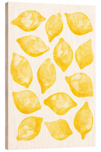 Quadro de madeira Lemons