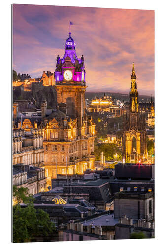 Gallery Print Reizvoller Sonnenuntergang in Edinburgh