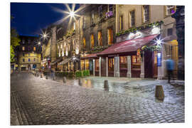PVC print Grassmarket in Edinburgh am Abend