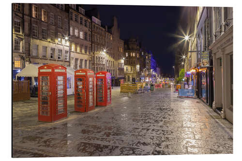 Aluminium print Impression of the Royal Mile in Edinburgh