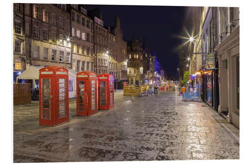 Hartschaumbild Impression von der Royal Mile in Edinburgh