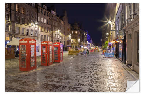 Naklejka na ścianę Impression of the Royal Mile in Edinburgh