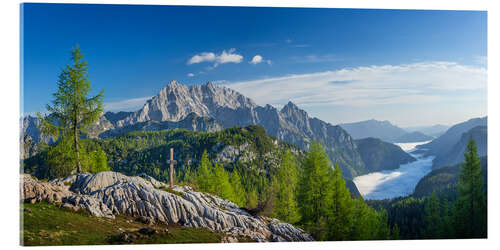 Akrylbilde Summer in the Alps at the Watzmann