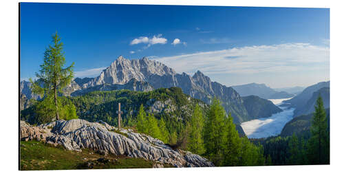 Aluminiumtavla Summer in the Alps at the Watzmann