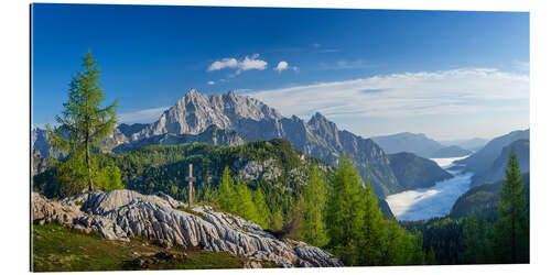 Quadro em plexi-alumínio Summer in the Alps at the Watzmann