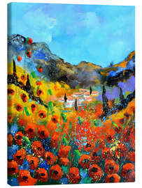 Canvas print  Red poppies in Provence - Pol Ledent