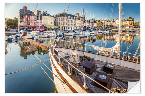 Wandsticker Hafen von Honfleur, Normandie