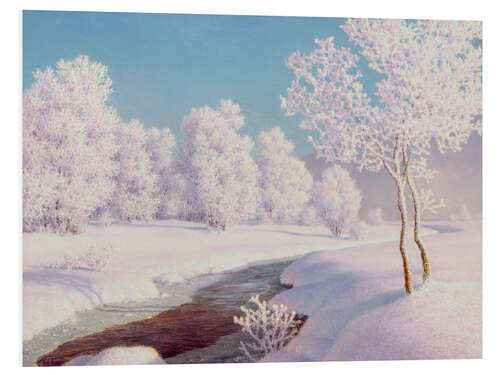 Tableau en PVC Winter Morning in Engadine