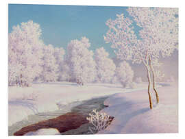 Tableau en PVC Winter Morning in Engadine