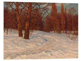 Stampa su PVC Winter Landscape at Dusk