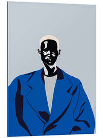 Aluminium print The blue coat