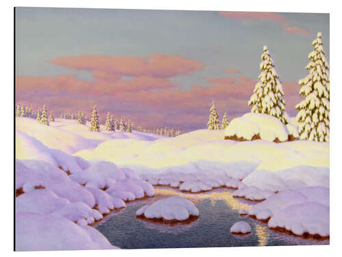 Alubild Winterlandschaft