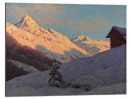 Tableau en aluminium Peaks in the Engadine