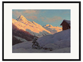 Impresión de arte enmarcada Peaks in the Engadine