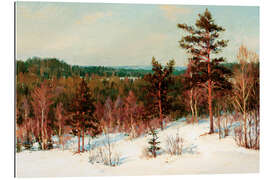 Gallery print Winter, view over the forest