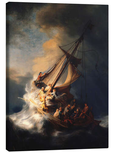 Canvas print The Storm on the Sea of Galilee, 1633