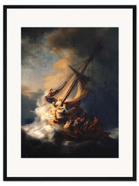 Gerahmter Kunstdruck Der Sturm auf dem See Genezareth, 1633