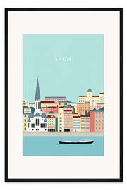 Gerahmter Kunstdruck Lyon