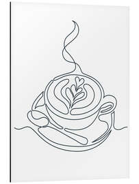 Magnettafel Cappuccino-Stillleben