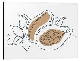 Magnettafel Papaya-Stillleben