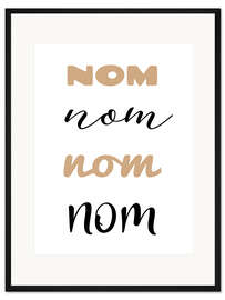 Gerahmter Kunstdruck Küchen Humor