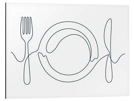 Magnettafel Besteckanordnung