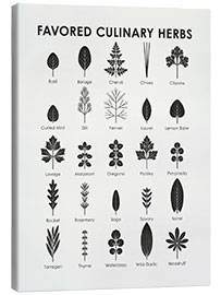 Canvas print  Favored Culinary Herbs - Iris Luckhaus