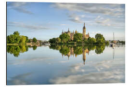 Aluminiumsbilde Schwerin Castle in the morning sun