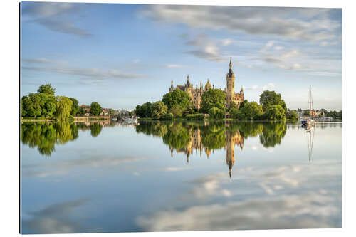 Gallery print Schwerin Castle in the morning sun