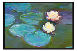 Gerahmter Kunstdruck Nympheas, 1898