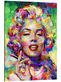 Cuadro de aluminio Marilyn Monroe Lipstick Pop Art