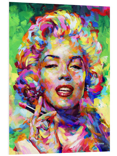 Foam board print Marilyn Monroe Lipstick Pop Art