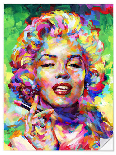 Vinilo para la pared Marilyn Monroe Lipstick Pop Art