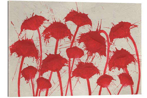 Gallery Print Abstrakte rote Blumen