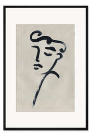 Gerahmter Kunstdruck Zurückhaltung