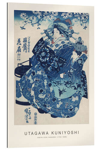 Gallery print Ogiya uchi Hanaogi (Portrait of Geisha in Blue Kimono)