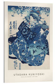 Gallery print Ogiya uchi Hanaogi (Portrait of Geisha in Blue Kimono)