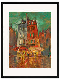 Gerahmter Kunstdruck Paris am Abend