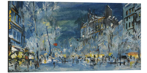 Tableau en aluminium Paris in the winter time