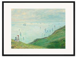 Gerahmter Kunstdruck Klippen bei Pourville, 1882