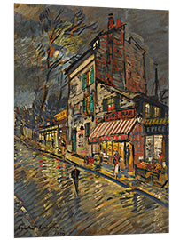 Foam board print Paris in the Moonlight