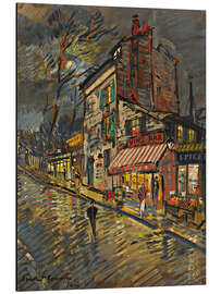 Magnettafel Paris im Mondlicht