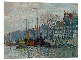 PVC-taulu View of the Prins Hendrikkade and the Kromme Waal in Amsterdam, 1874