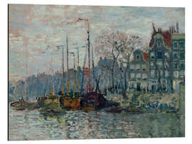 Magnettafel Ansicht der Prins Hendrikkade und der Kromme Waal in Amsterdam, 1874