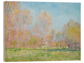 Trätavla Springtime in Giverny, 1890