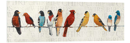 PVC print Birdsong on a leash